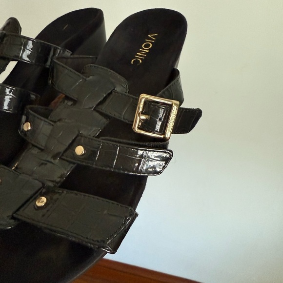 Vionic Park Radia Slip On Wedge WOMENS SIZE 8 BUSINESSCORE COMFY Sandals - Picture 3 of 7